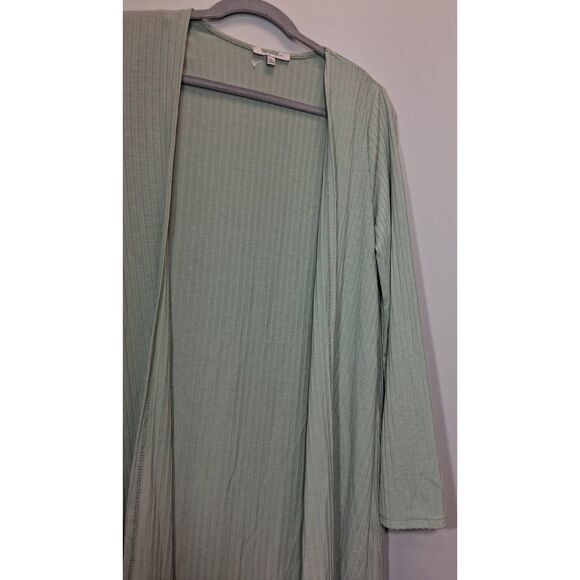 Womens large mint sage spruce green cardigan sweater duster long - Picture 5 of 11